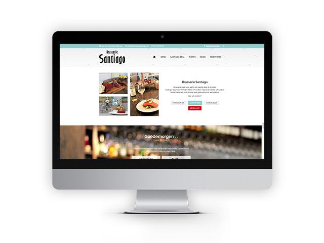 Brasserie Santiago, website