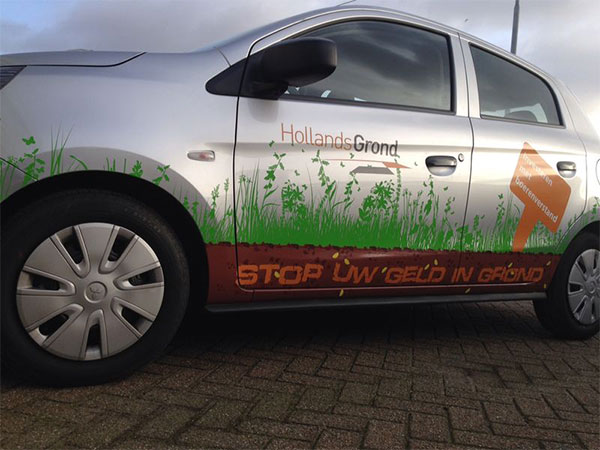 Hollands Grond, Autobelettering